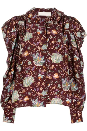 ULLA JOHNSON Dara floral-print silk blouse