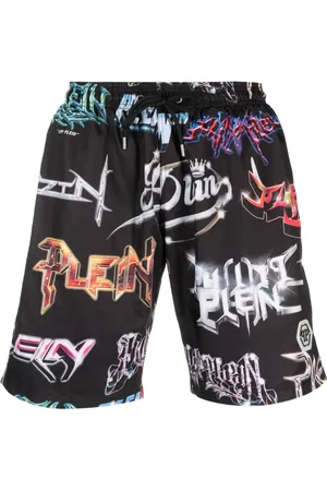 Philipp Plein Logos logo-print swim shorts