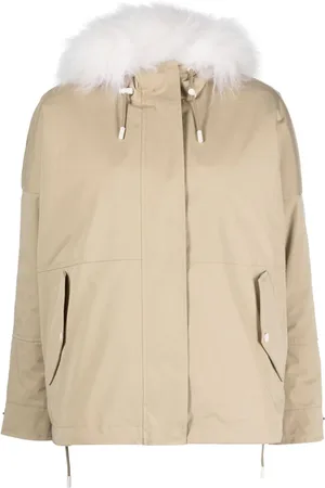 YVES SALOMON Cropped reversible hooded parka