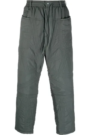 Y-3 Quilted drawstring-waist trousers