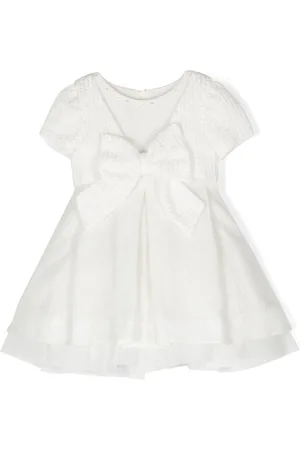 Lapin House Oversize-bow flared dress