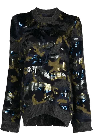 Zadig & Voltaire Sequin-embellished merino-wool jumper