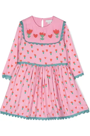 Stella McCartney Floral-print long-sleeve smock dress