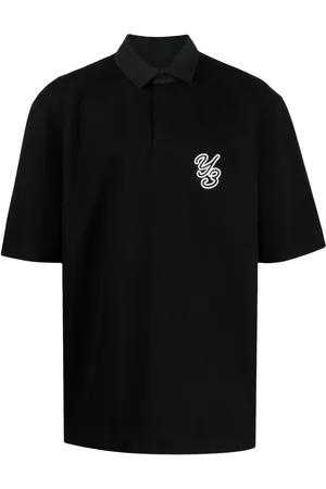 Y-3 Logo-appliqué polo shirt