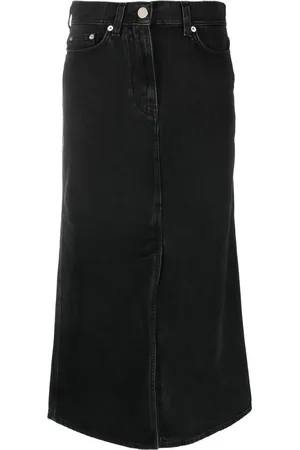 Loulou de Saison Organic-cotton midi skirt