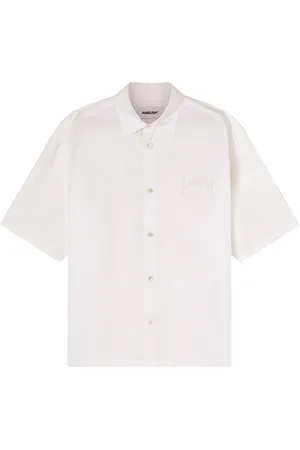 AMBUSH Logo-patch semi-sheer shirt
