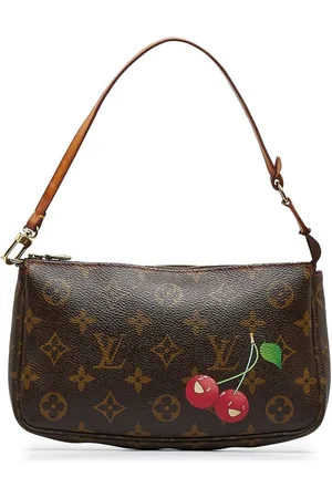 Louis Vuitton x Takashi Murakami 2005 pre-owned Monogram Cherry Pochette  Accessoires Handbag - Farfetch