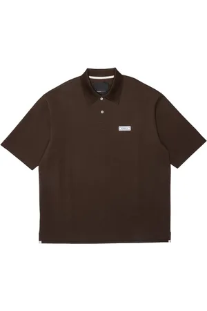 Purple Brand Logo-patch piqué polo shirt
