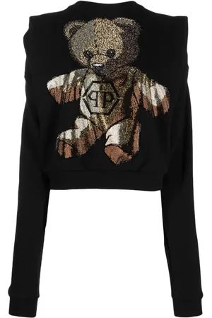 Philipp Plein Crystal-embellished round-neck sweatshirt
