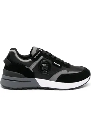 Roberto Cavalli Logo-patch panelled sneakers