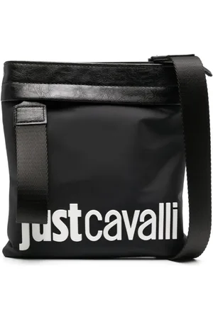 Roberto Cavalli Logo-embossed messenger bag