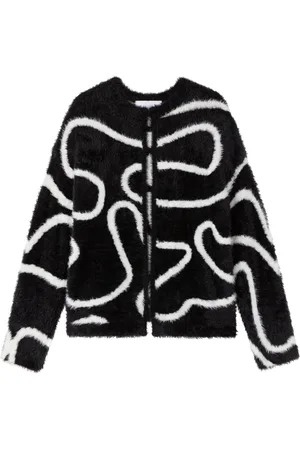 AZ FACTORY Intarsia-knit long-sleeve cardigan