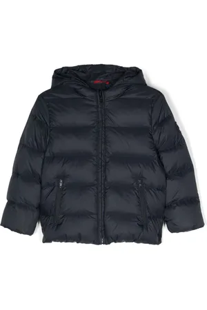 FAY Logo-patch padded coat