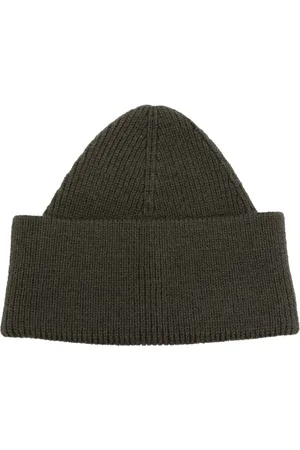 CRAIG GREEN Eyelet-detail ribbed-knit beanie