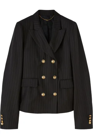 Palm Angels Pinstripe double-breasted wool blazer