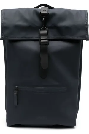 Rains Rolltop logo-debossed backpack