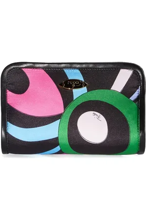 Puccini Binding Marmo-print clutch bag