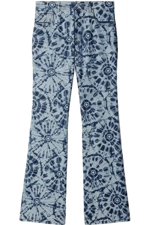 OFF-WHITE Tie-dye flared jeans