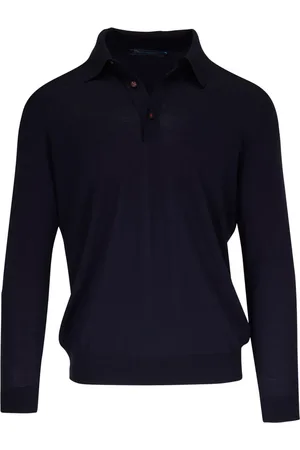 Kiton Knitted wool polo jumper