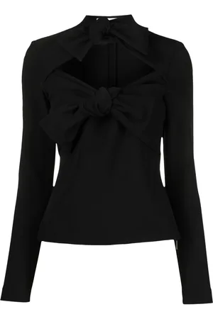 Msgm Bow-detail long-sleeve top