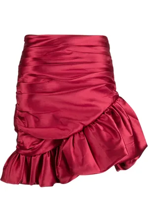 Edward Achour Paris Ruffled satin skirt