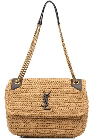 Yves Saint Laurent, Bags, Iso Ysl College Raffia Bag