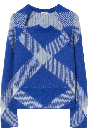 Burberry Check alpaca-wool blend jumper