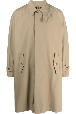 Baracuta Concealed-fastening cotton trench coat