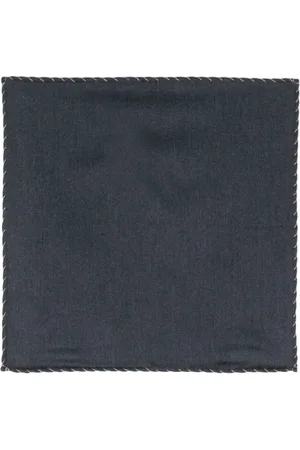 ELEVENTY Decorative-stitching cotton scarf