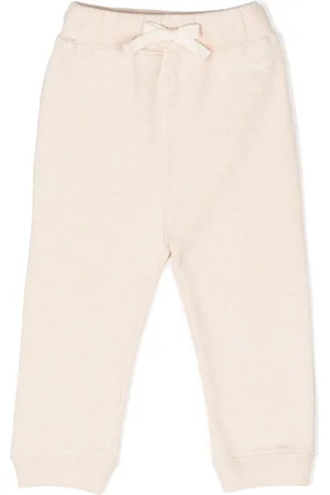 BONPOINT Drawstring cotton-blend trousers