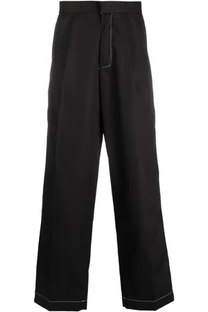 BONSAI Pleated straight-leg trousers