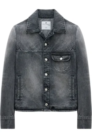 Courrèges Single-pocket cotton denim jacket