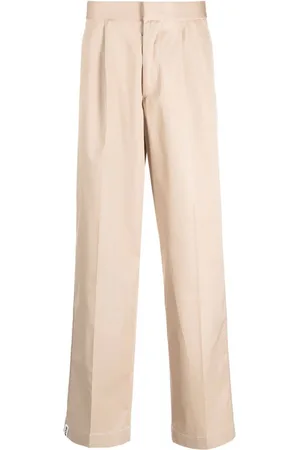 BONSAI Pleated straight-leg trousers