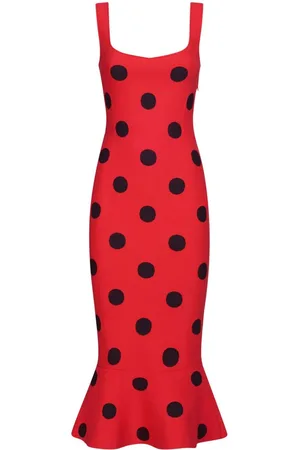 Marni Polka dot-print midi dress