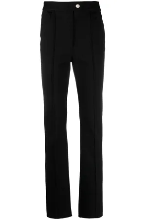 Helmut Lang Slit-hem cotton slim trousers