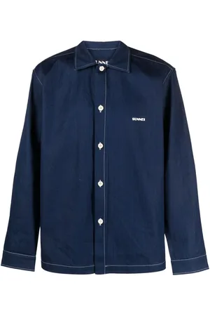 SUNNEI Logo-print cotton shirt