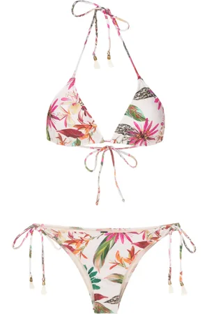 Lygia & Nanny Maya botanical-print triangle bikini