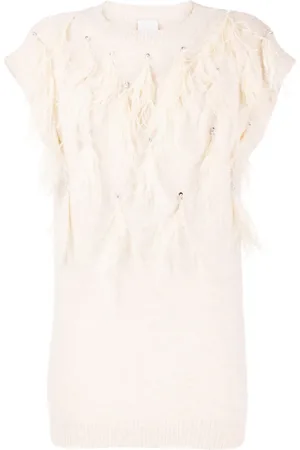 HUISHAN ZHANG Silvan feather-detailing vest