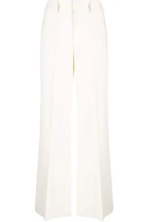 P.A.R.O.S.H. Lungo pressed-crease wide-leg trousers