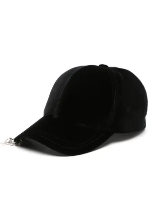 Balmain Charm-detail velvet cap