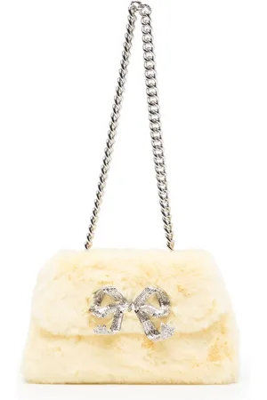 Self-Portrait Fluffy Bow shoulder bag