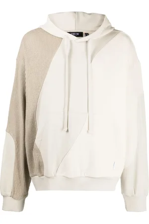 FIVE CM Waffle-effect drawstring hoodie