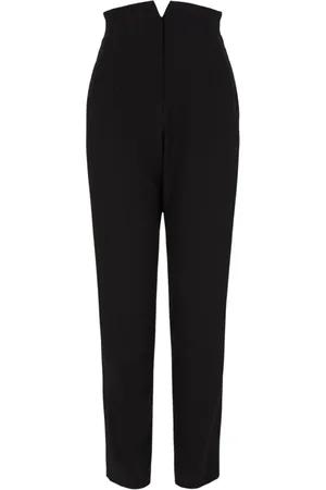 Emporio Armani High-waist virgin wool trousers