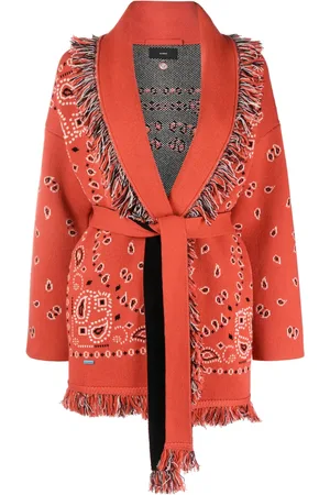 Alanui Bandana-jacquard cashmere cardigan