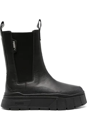 PUMA Mayze Stack 50mm leather Chelsea boots