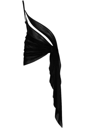 MUGLER One-shoulder beach cover-up