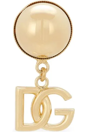 Dolce & Gabbana Logo-pendant clip-on earring