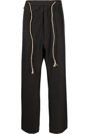 Maison Margiela Drawstring-waist wool trousers