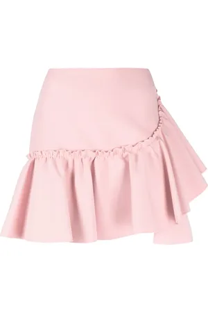 Msgm Ruffled-trim high-waisted miniskirt