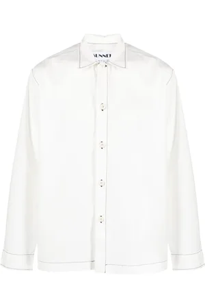 SUNNEI Contrast-stitching cotton shirt